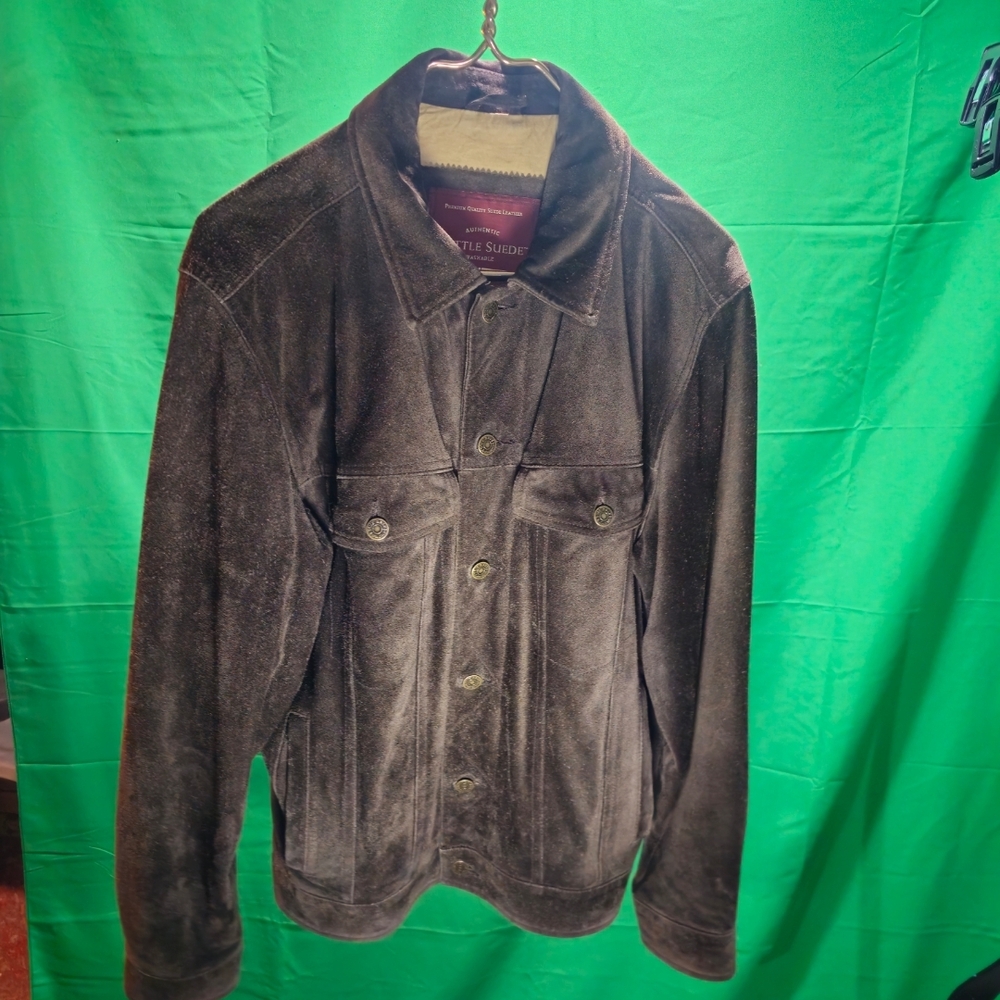 Men's Brown Suede Jacket